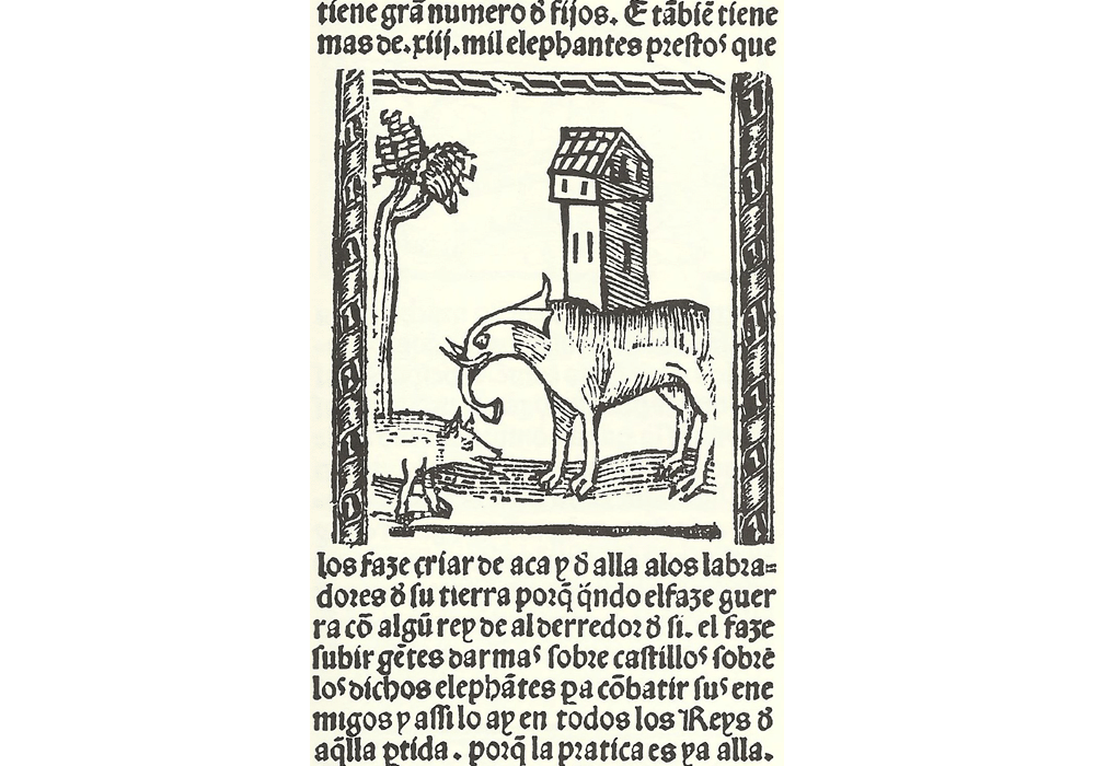 Libro maravillas mundo-Mandeville-Incunables Libros Antiguos-libro facsimil-Vicent Garcia Editores-8 India elefante agricultura guerra.